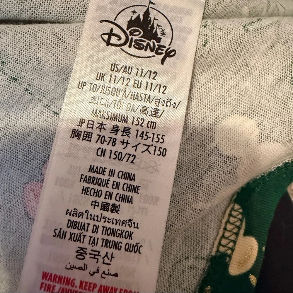 Disney Mickey holiday lights spirit Crewneck Jersey 2024 girls size large 11/12 - Picture 10 of 10